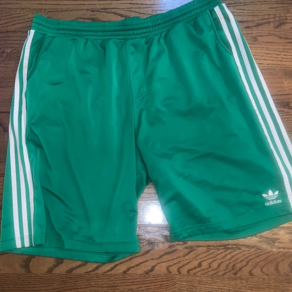 adidas green basketball shorts